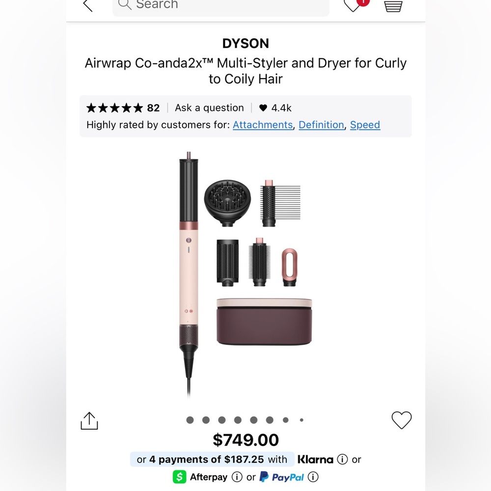 New Dyson Airwrap Co-anda2x™ multi-styler and dryer Straight+Wavy